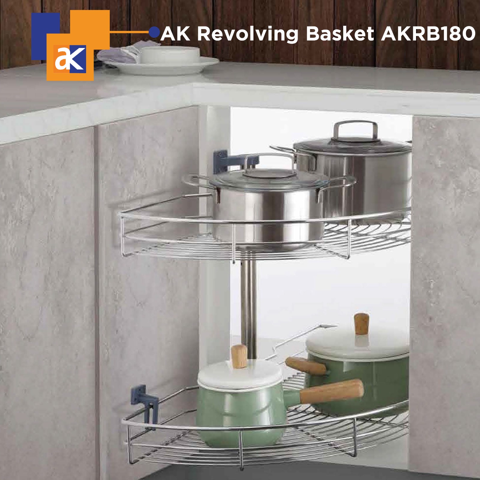 Buy Ak Revolve Basket - 800mm - 745x(560-690) Online | Manufacturing Production Services | Qetaat.com